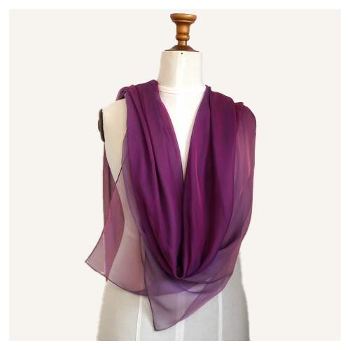 Châle en soie - Violette