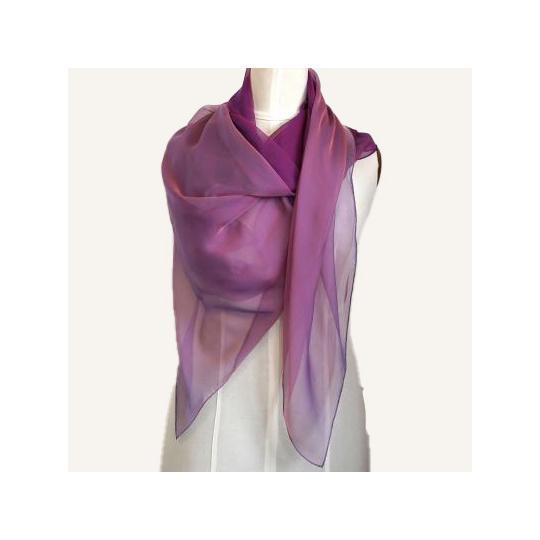 Châle en soie - Violette