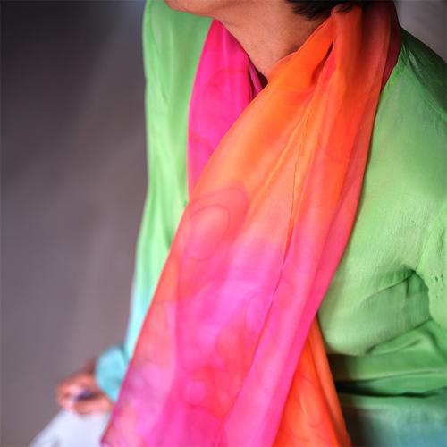 Châle en soie - Hélène