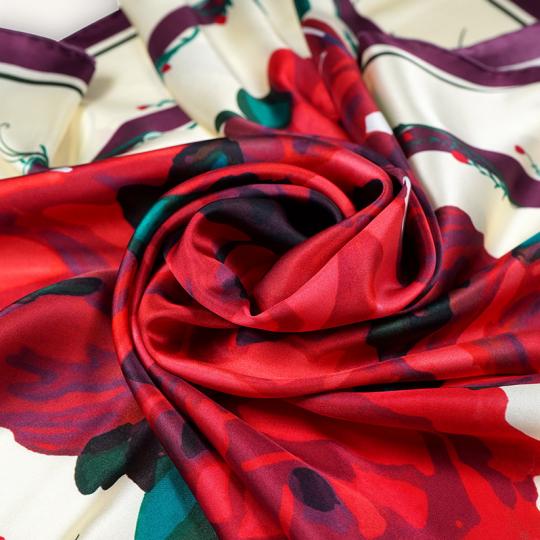 Carré de soie - Rose