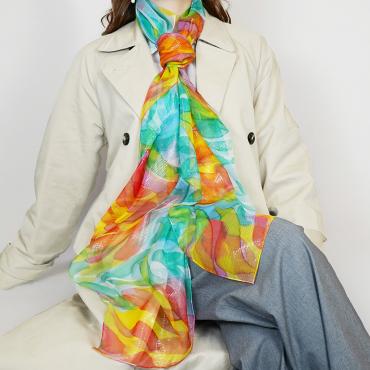 Châle en soie - Lilia