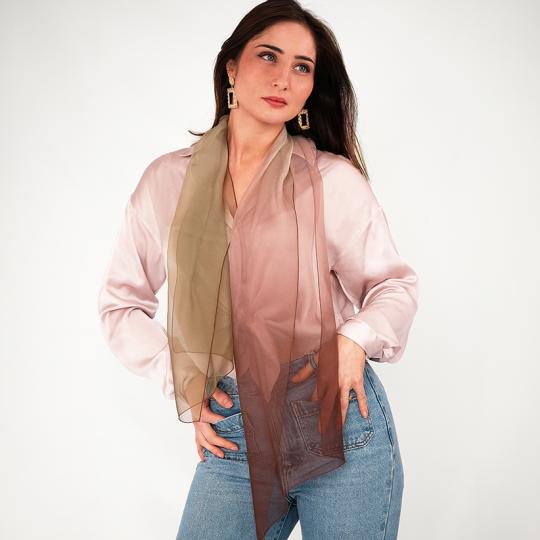 Echarpe en soie - Solène