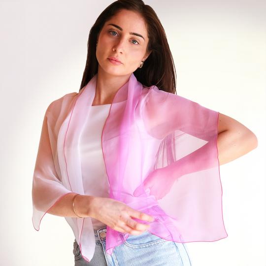 Echarpe en soie - Solène