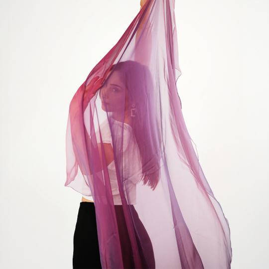 Châle en soie - Violette