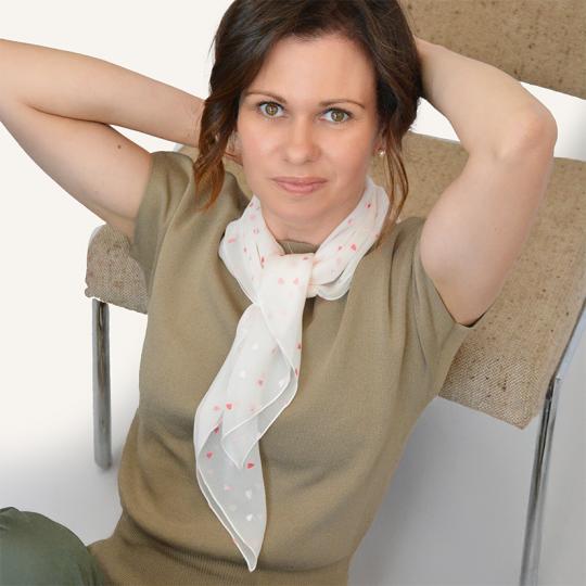 Carré de soie - Elisabeth